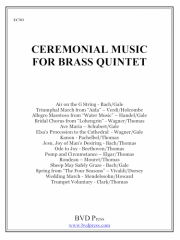 セレモニアル・ミュージック・フォー・ブラス・クインテット(コンプリートセット) (金管五重奏)【Ceremonial Music for Brass Quintet (complete set)】