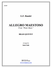 アレグロ・マエストーソ「水上の音楽」より (金管五重奏)【Allegro Maestoso from Water Music】