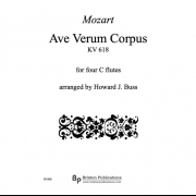アヴェ・ヴェルム・コルプス（モーツァルト）　 (フルート四重奏)【Ave Verum Corpus】