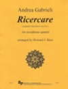 リチェルカーレ　(サックス四重奏)【RICERCARE】