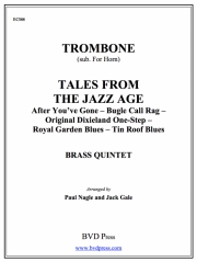 テイルズ・フロム・ザ・ジャズ・エイジ(トロンボーン・ホルン) (金管五重奏)【Tales from the Jazz Age (Tbn - sub. horn)】