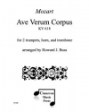 アヴェ・ヴェルム・コルプス（モーツァルト / ハワード・J・バス編曲）   (金管四重奏)【Ave Verum Corpus】