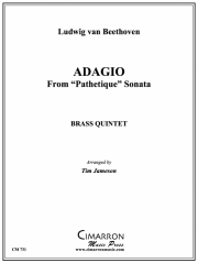 アダージョ・カンタービレ「悲愴」より （ルートヴィヒ・ヴァン・ベートーヴェン）(金管五重奏)【Adagio Cantible from Sonata Pathetique】