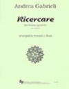 リチェルカーレ・オン・C  (トロンボーン四重奏）【RICERCARE ON C】