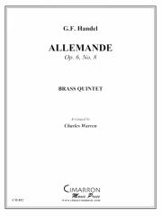 アルマンド・Op.6・No.8 (金管五重奏)【Allemande, Op. 6 No. 8】