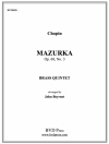 マズルカ・Op.68・No.3 (金管五重奏)【Mazurka Op. 68, No. 3】