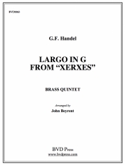 ラルゴ・ト長調「クセルクセス」より (金管五重奏)【Largo in G from Xerxes】