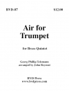 エア・フォー・トランペット (金管五重奏)【Air for Trumpet】