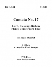 カンタータ・No.17 (金管五重奏)【Cantata No. 17】