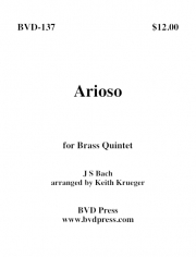 アリオーソ (金管五重奏)【Arioso】