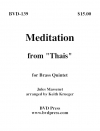 タイスの瞑想曲 (金管五重奏)【Meditation from Thais】