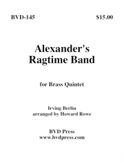 アレキサンダーズ・ラグタイム・バンド (金管五重奏)【Alexander's Ragtime Band】