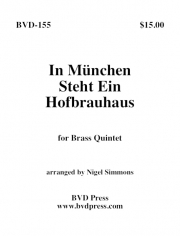 ミュンヘンにホブブロイハウスあり (金管五重奏)【In München Steht Ein Hofbrauhaus】