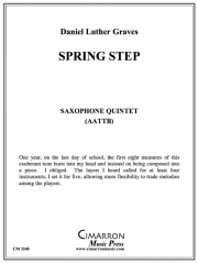 スプリング・ステップ (ダニエル・ルーサー・グレイヴス)　(サックス五重奏)【Spring Step】