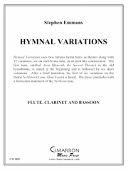 聖歌変奏曲 (スティーブン・エモンズ)　(木管三重奏)【Hymnal Variations】