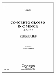 コンチェルト・グロッソ・ト短調 　(木管三重奏)【Concerto Grooso in G Minor】