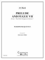 前奏曲とフーガ・No.7（バッハ）(木管五重奏)【Prelude and Fugue VII】