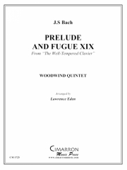 前奏曲とフーガ・No.19（バッハ）　(木管五重奏)【Prelude and Fugue XIX】