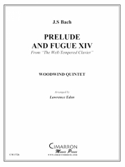 前奏曲とフーガ・No.14（バッハ）　(木管五重奏)【Prelude and Fugue XIV】