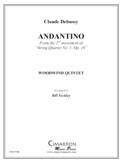 アンダンティーノ「弦楽四重奏・No.1・Op.10・第三楽章」より (クロード・ドビュッシー)　(木管五重奏)【Andantino From the 3rd movement of String Quartet No. 1,】