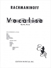 ヴォカリーズ・Op.34・No.14（セルゲイ・ラフマニノフ）  (クラリネット二重奏+ピアノ）【Vocalise Op.34 No.14】