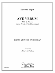 アヴェ・ヴェルム(Op.2・No.1) (金管五重奏)【Ave Verum (Op. 2, No. 1)】