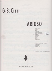アリオーソ　(木管二重奏+ピアノ)【Arioso】