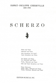 スケルツォ（エスプリ・フィリップ・シェドヴィル）　(木管三重奏+ピアノ)【Scherzo】