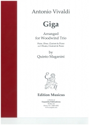 ジーグ（アントニオ・ヴィヴァルディ）(木管三重奏+ピアノ)【Giga】