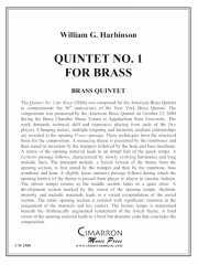 Quintet No. 1 for Brass (金管五重奏)【Quintet No. 1 for Brass】