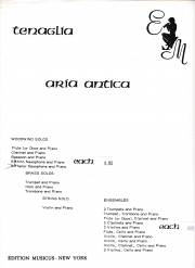アリア・アンティカ　 (トランペット二重奏+ピアノ）【Aria Antica】