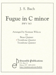 フーガ・ハ短調・BWV.537（バッハ） (トロンボーン四重奏）【Fugue in Cm BWV537】