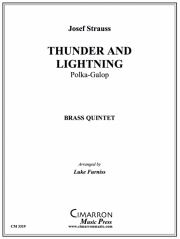 サンダー・アンド・ライトニング・ポルカ (金管五重奏)【Thunder and Lightning Polka】