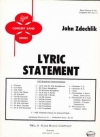 リリック・ステートメント（ジョン・ズデクリク）【Lyric Statement】