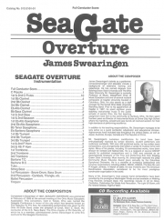シーゲート序曲（海の門序曲）（ジェイムズ・スウェアリンジェン）（スコアのみ）【Seagate Overture】