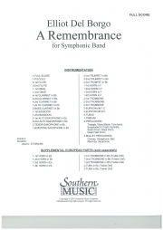リメンブランス  (エリオット・デル・ボルゴ) （スコアのみ）【A Remembrance (Atsushi)】