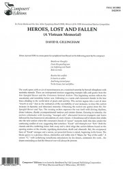 失い、倒れた英雄たち（ベトナム回顧） (デイヴィッド・ギリングハム) （スコアのみ）【Heroes Lost and Fallen (A Vietnam Memorial)】