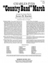「カントリー・バンド」行進曲（チャールズ・アイヴズ）（スコアのみ）【Country Band March】