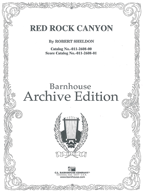 レッド・ロック・キャニオン（ロバート・シェルドン）（スコアのみ）【Red Rock Canyon】