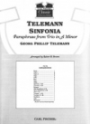 シンフォニア（スコアのみ）【Telemann Sinfonia - Paraphrase from Trio in A Minor】