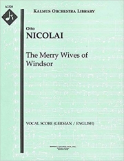 「ウィンザーの陽気な女房たち」序曲（スコアのみ）【The Merry Wives of Windsor: Overture】