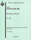 ラデツキー行進曲（スコアのみ）【Radetzky Marsch, Op.228】