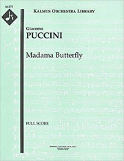 「蝶々夫人」全3幕（合唱譜付）（スコアのみ）【Madama Butterfly - reduced orchestration】