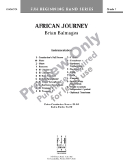 アフリカン・ジャーニー（ブライアン・バルメイジズ）（スコアのみ）【African Journey】