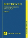 ストリング・カルテット Op. 59, 74, 95（ベートヴェン）（スタディスコア）【String Quartets Op. 59, 74, 95】