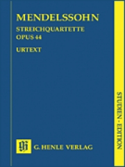 ストリング・カルテット・Op.44・No.1-3（メンデルスゾーン)（スタディスコア）【String Quartets Op. 44, No. 1-3】