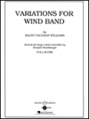 吹奏楽の為のバリエーション（レイフ・ヴォーン・ウィリアムズ）（スコアのみ）【Variations for Wind Band】