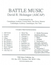 戦いの音楽（デイヴィッド・R・ホルジンガー）（スコアのみ）【Battle Music】