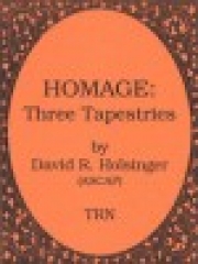 オマージュ：3つのタペストリー（デイヴィッド・R・ホルジンガー）（スコアのみ）【Homage: Three Tapestries】