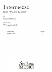 歌劇「マノン・レスコー」より間奏曲（フランシス・マクベス編曲）（スコアのみ）【Intermezzo from Manon Lescaut】